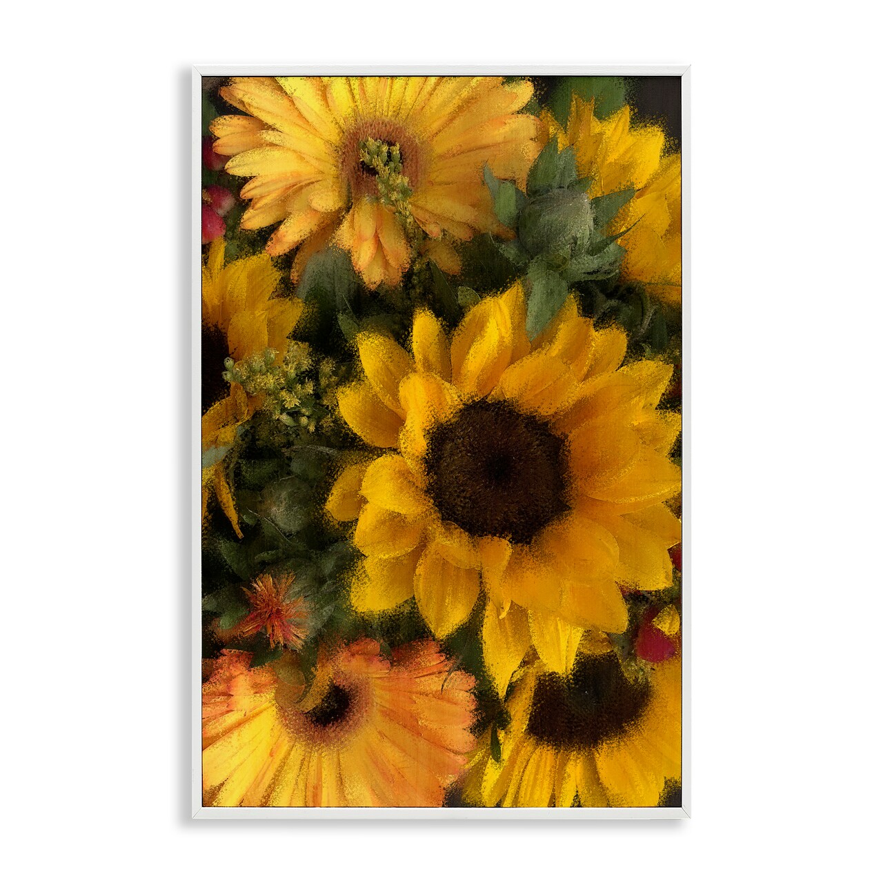 Stupell Industries Bunches of Garden Sunflowers Framed Giclee, design by Kim Allen